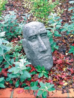 Moai Easter Island Head 39cm Stone Garden Ornament