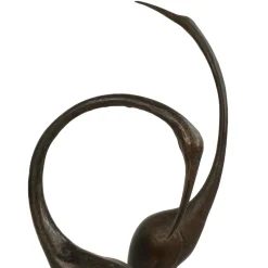 Modern Cranes Bronze Metal Garden Ornaments