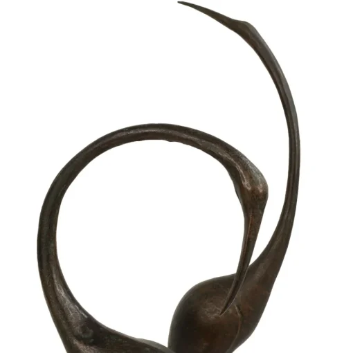 Modern Cranes Bronze Metal Garden Ornaments