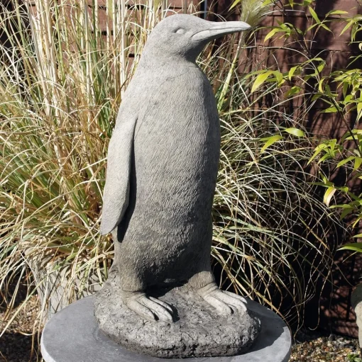 Monty The Penguin Stone Garden Ornament (Cotswold)