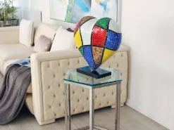 Mosaic Heart v2 46cm Pop Art Resin Indoor Sculpture