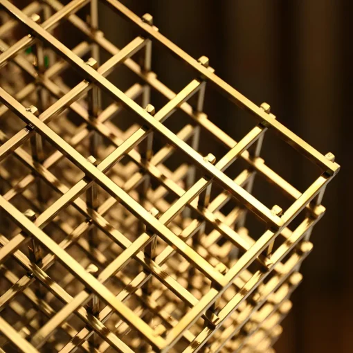 Multiverse 100cm Silver Geometric Metal Garden Sculpture