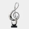 Musical Pulse 106cm Silver Metal Indoor Sculpture