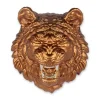 Mystic Tiger 37cm Bronze Resin Wall Sculpture