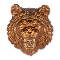 Mystic Tiger 37cm Bronze Resin Wall Sculpture