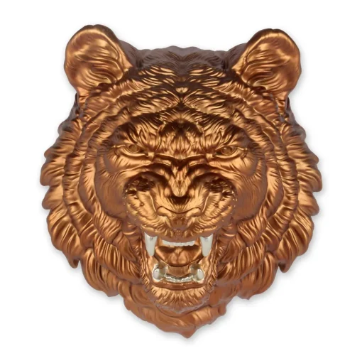 Mystic Tiger 37cm Bronze Resin Wall Sculpture