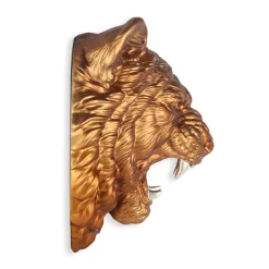 Mystic Tiger 37cm Bronze Resin Wall Sculpture