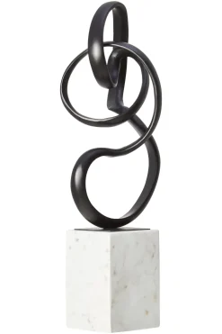 Mystical Grace 60cm Black Metal Indoor Sculpture