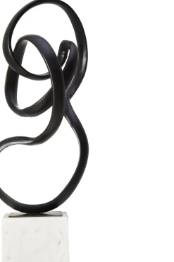 Mystical Grace 60cm Black Metal Indoor Sculpture