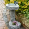 Natural Granite Stone Garden Birdbath
