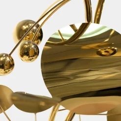 Nebular Bloom 103cm Gold Metal Indoor Sculpture