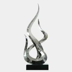 Nexus Ignite 91cm Silver Metal Indoor Sculpture v3