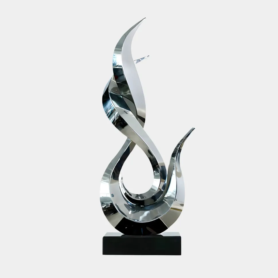 Nexus Ignite 93cm Silver Metal Indoor Sculpture v1