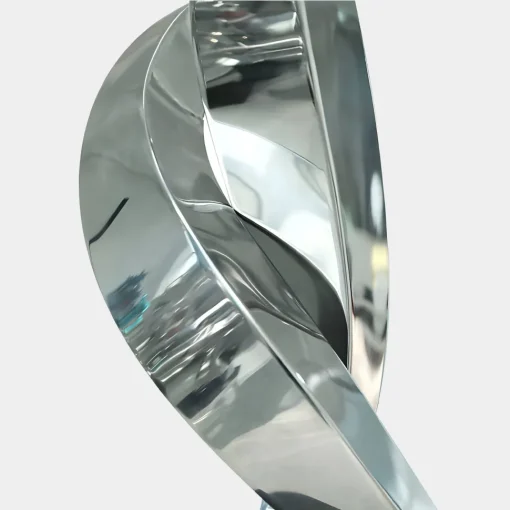 Nexus Ignite 91cm Silver Metal Indoor Sculpture v3
