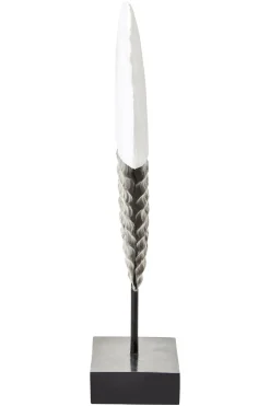 Night & Day 41cm Black & White Wood Indoor Sculpture