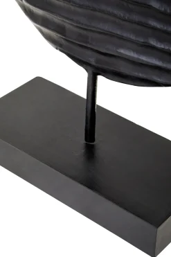 Night & Day 41cm Black & White Wood Indoor Sculpture