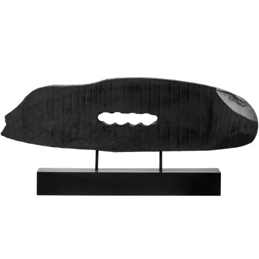 Obsidian Essence 32cm Black Wood Indoor Sculpture