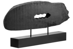Obsidian Essence 32cm Black Wood Indoor Sculpture