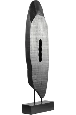 Obsidian Essence 70cm Black Wood Indoor Sculpture