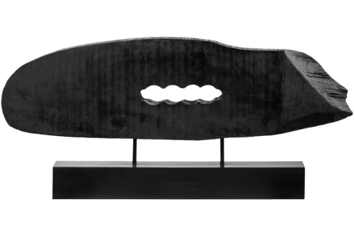 Obsidian Essence 32cm Black Wood Indoor Sculpture