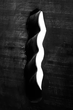 Obsidian Essence 70cm Black Wood Indoor Sculpture