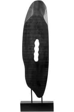 Obsidian Essence 70cm Black Wood Indoor Sculpture