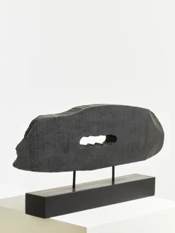Obsidian Essence 32cm Black Wood Indoor Sculpture