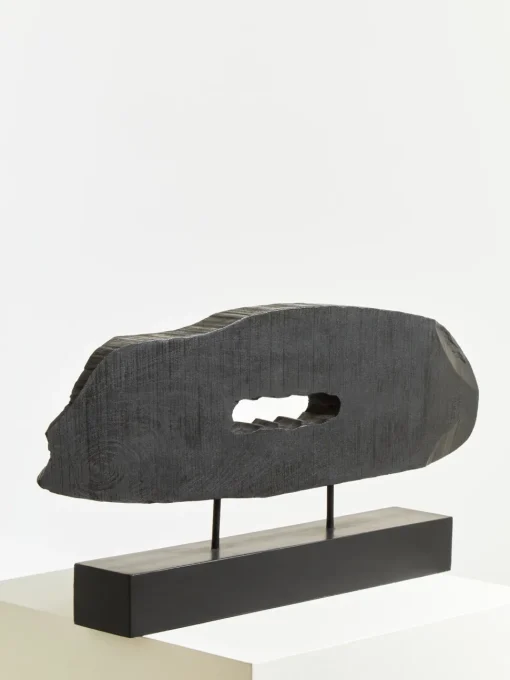 Obsidian Essence 32cm Black Wood Indoor Sculpture