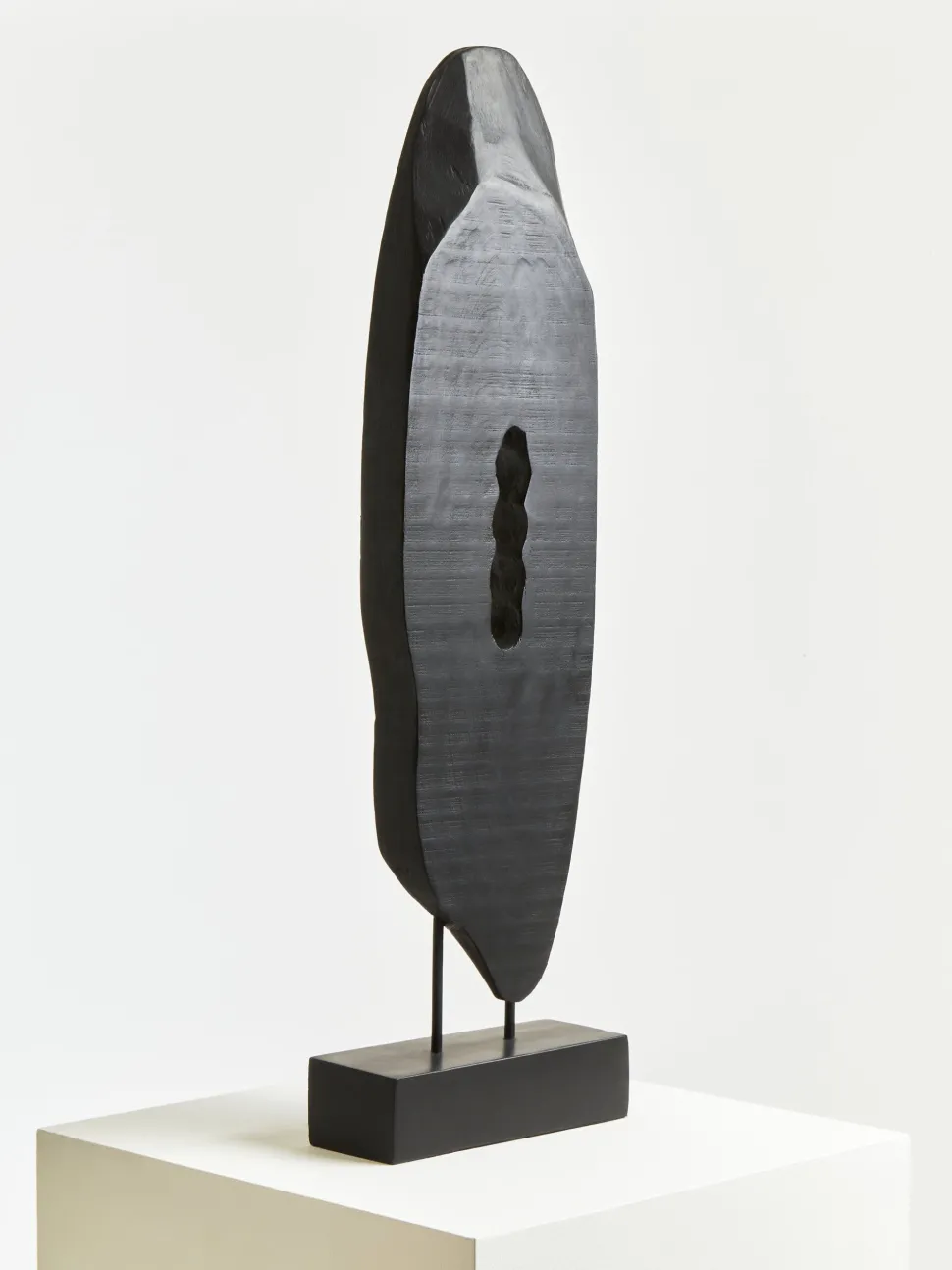 Obsidian Essence 70cm Black Wood Indoor Sculpture
