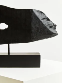 Obsidian Essence 32cm Black Wood Indoor Sculpture