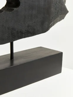 Obsidian Essence 32cm Black Wood Indoor Sculpture