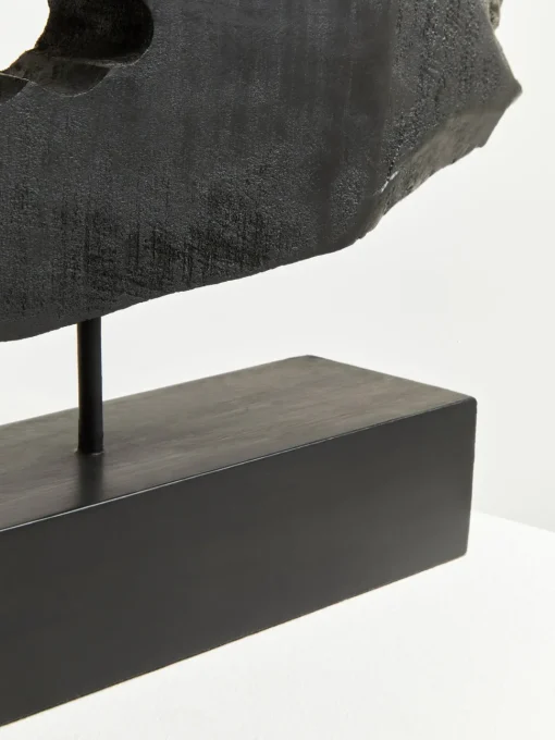 Obsidian Essence 32cm Black Wood Indoor Sculpture