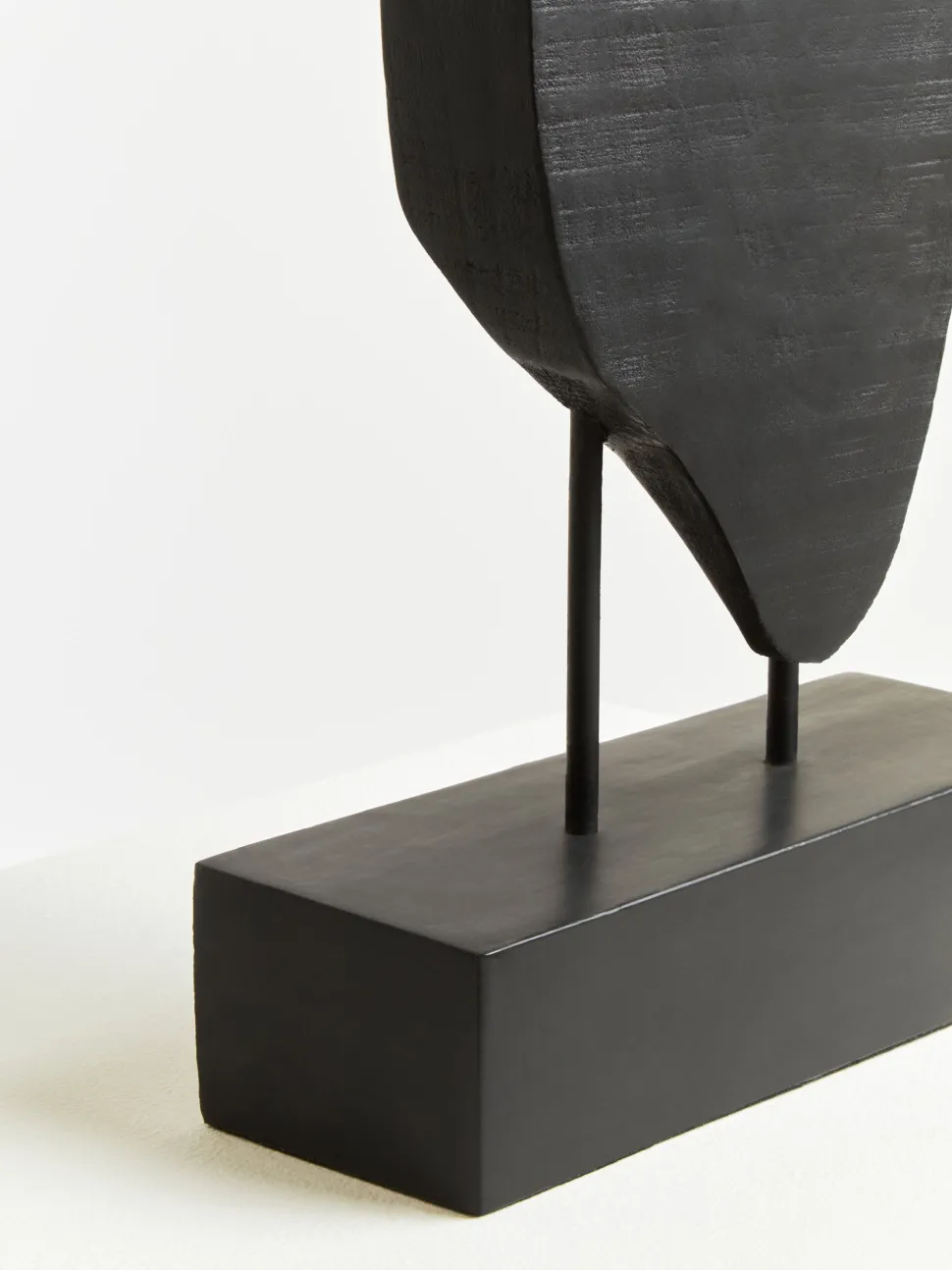 Obsidian Essence 70cm Black Wood Indoor Sculpture