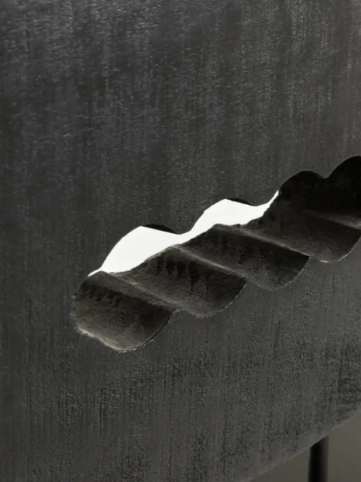 Obsidian Essence 32cm Black Wood Indoor Sculpture