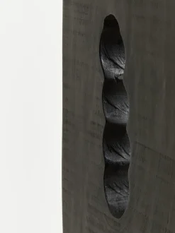 Obsidian Essence 70cm Black Wood Indoor Sculpture