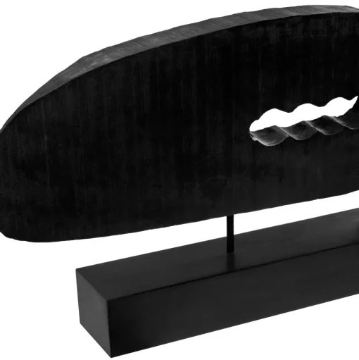 Obsidian Essence 32cm Black Wood Indoor Sculpture