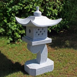 One Tier Japanese Pagoda Lantern Granite Garden Ornament