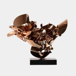 Opal Bloom 53cm Copper Metal Indoor Sculpture