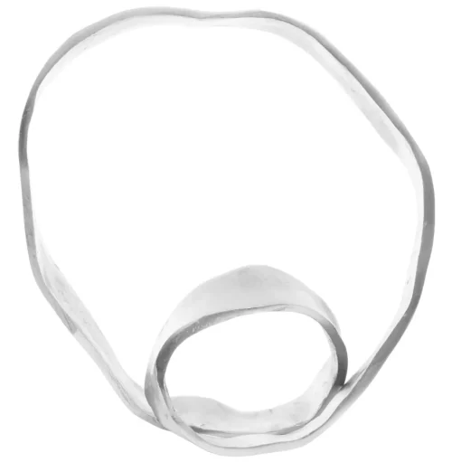 Orbique 42cm Silver Metal Indoor Sculpture