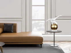 Orbital Balance 47cm White Resin Indoor Sculpture