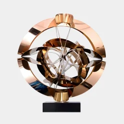 Orbital Chaos 55cm Copper Metal Indoor Sculpture