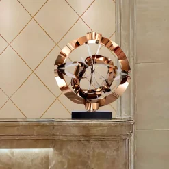 Orbital Chaos 55cm Copper Metal Indoor Sculpture