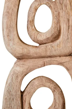 Orbital Elegance 57cm Wood Indoor Sculpture