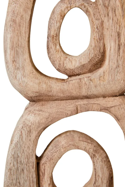 Orbital Elegance 57cm Wood Indoor Sculpture