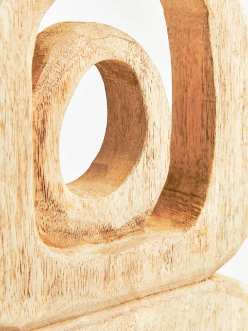 Orbital Elegance 57cm Wood Indoor Sculpture
