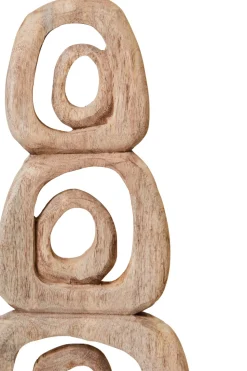 Orbital Elegance 57cm Wood Indoor Sculpture