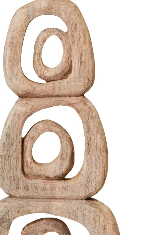 Orbital Elegance 57cm Wood Indoor Sculpture