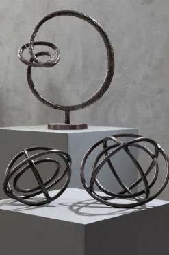 Orbitus 52cm Bronze Metal Indoor Sculpture
