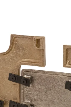 Organic Grid 31cm Metal Indoor Sculpture