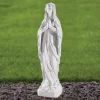 Our Lady of Lourdes 31cm Marble Resin Garden Statue